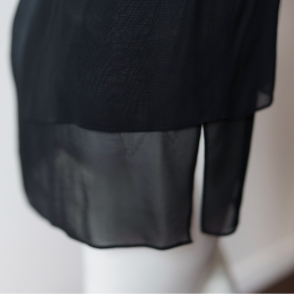 RAG & BONE Sheer Tunic Sleeveless Blouse in Black, Size Small - Picture 7 of 10